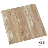 Tavole per Pavimenti 5,11 m 55 pcs PVC Crema e Marrone Chiaro
