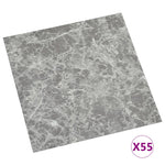 Listoni Pavimenti Autoadesivi 55 pz PVC 5,11 m Grigio Cemento