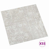 Tavole per Pavimenti 5,11 m 55 pcs PVC Bianco e Legno