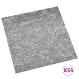 Tavole per Pavimenti 55 pcs Grigio Cemento 5,11 m PVC