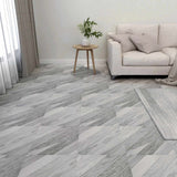 Tavole per Pavimenti 55 pcs Grigio 5,11 m PVC
