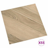 Tavole per Pavimenti 55 pcs Marrone 5,11 m PVC