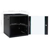 Armadietto di Rete a Parete 12U da 19" IP20 600x600x640 mm