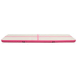 Tappetino Ginnastica Gonfiabile con Pompa 700x100x15cm PVC Rosa