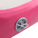 Tappetino Ginnastica Gonfiabile con Pompa 700x100x15cm PVC Rosa