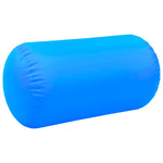 Rullo da Ginnastica Gonfiabile con Pompa 120x75 cm in PVC Blu