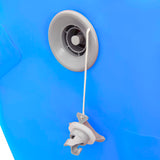 Rullo da Ginnastica Gonfiabile con Pompa 120x75 cm in PVC Blu