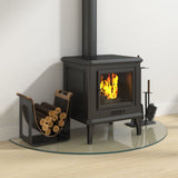 Lastra in Vetro per Caminetto Semicircolare 1000x500 mm