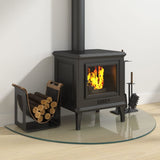 Lastra in Vetro per Caminetto Semicircolare 1000x600 mm