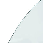 Lastra in Vetro per Caminetto Semicircolare 1200x600 mm