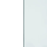 Lastra in Vetro per Caminetto Rettangolare 120x50 cm
