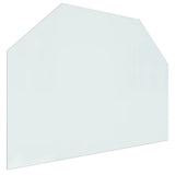 Lastra in Vetro per Caminetto Esagonale 80x60 cm