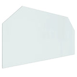 Lastra in Vetro per Caminetto Esagonale 120x60 cm