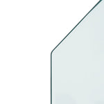 Lastra in Vetro per Caminetto Esagonale 120x60 cm