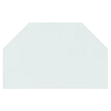 Lastra in Vetro per Caminetto Esagonale 80x50 cm