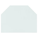 Lastra in Vetro per Caminetto Esagonale 80x60 cm