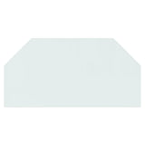 Lastra in Vetro per Caminetto Esagonale 100x50 cm