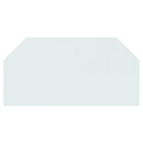 Lastra in Vetro per Caminetto Esagonale 120x60 cm