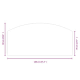 Lastra in Vetro per Caminetto 120x60 cm