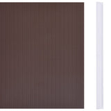 Recinzione Frangivento da Giardino PVC 70x0,19 m Marrone