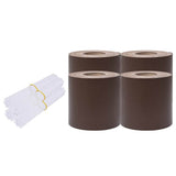 Recinzione Frangivento 4 pz in PVC 35x0,19m Marrone