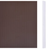 Recinzione Frangivento 4 pz in PVC 35x0,19m Marrone