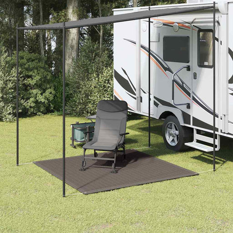 Tappetino per Tenda 250x250 cm Antracite in HDPE