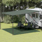 Tappeto da Tenda 400x400 cm Verde Scuro in HDPE