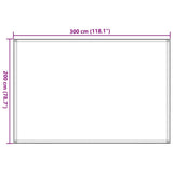 Tappeto da Tenda 200x300 cm Blu in HDPE