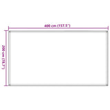 Tappeto da Tenda 200x400 cm Blu in HDPE