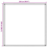 Tappeto da Tenda 250x250 cm Blu in HDPE