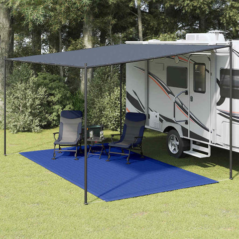 Tappeto da Tenda 250x450 cm Blu