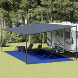 Tappeto da Tenda 400x800 cm Blu in HDPE