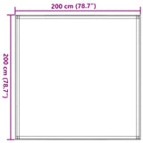 Tappeto da Tenda 200x200 cm Grigio Talpa