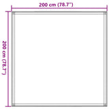 Tappeto da Tenda 200x200 cm Grigio Talpa