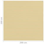 Tappeto da Tenda 200x200 cm Beige