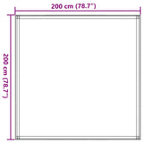 Tappeto da Tenda 200x200 cm Nero