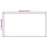Tappeto da Tenda 250x350 cm Nero
