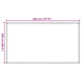 Tappeto da Tenda 250x350 cm Nero