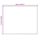 Tappeto da Tenda 400x500 cm Nero