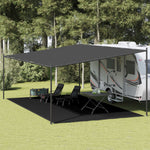 Tappeto da Tenda 400x700 cm Nero in HDPE