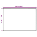 Tappeto da Tenda 200x400 cm Marrone