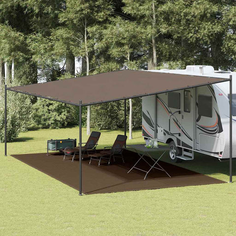 Tappeto da Tenda 400x700 cm Marrone
