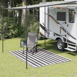 Tappeto da Tenda 250x300 cm Antracite e Bianco
