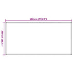 Tappeto da Tenda 250x500 cm Antracite e Bianco