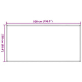 Tappeto da Tenda 250x500 cm Antracite e Bianco