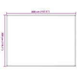 Tappeto da Tenda 300x400 cm Antracite e Bianco