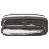 Tappeto da Tenda Antracite e Bianco 400x700 cm HDPE