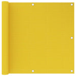 Paravento da Balcone Giallo 90x600 cm in HDPE