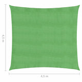 Vela Parasole 160 g/m Verde Chiaro 4,5x4,5 m in HDPE